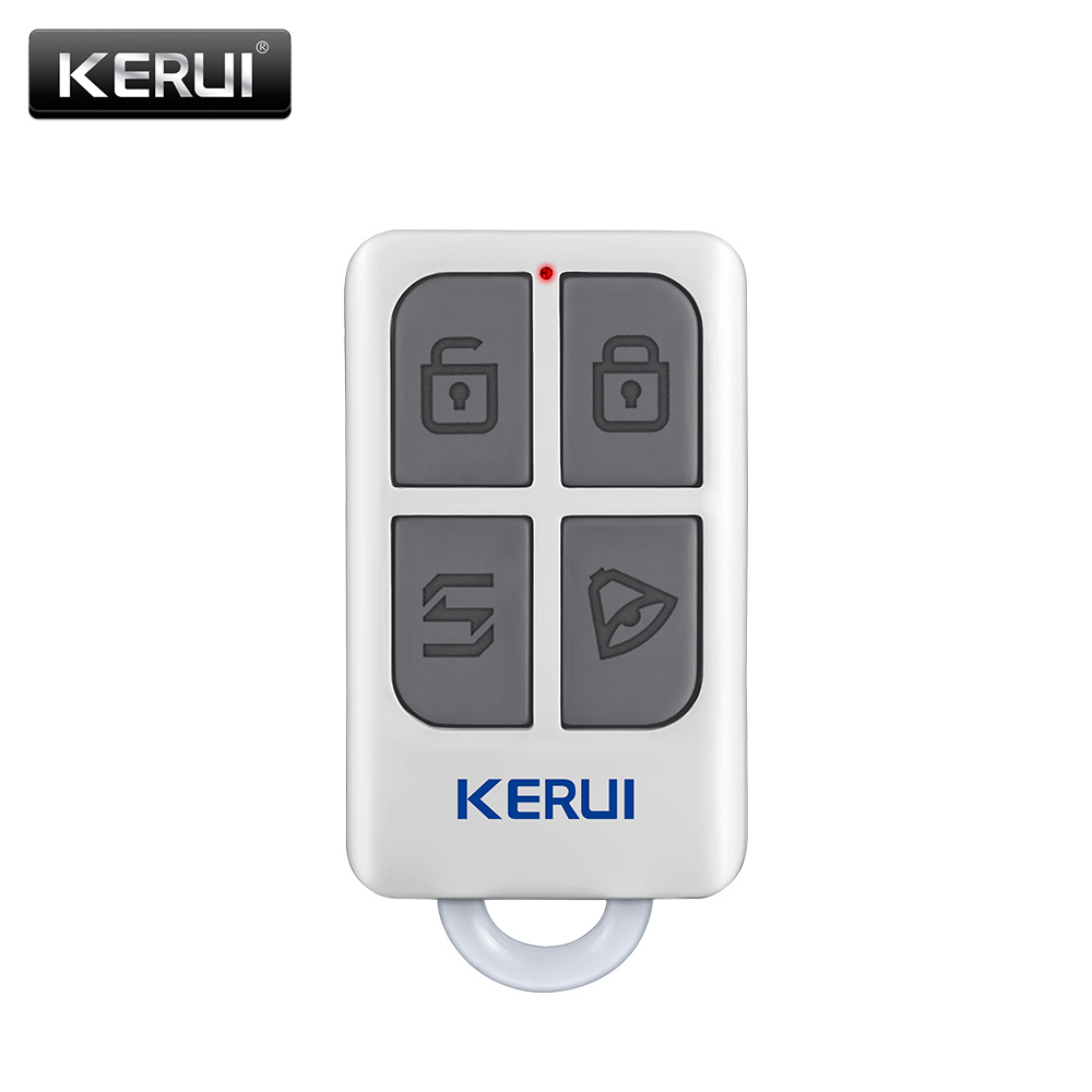Home Security With Ai - Kerui-ポータブルワイヤレスリモコン,高速,4ボタン,wifiキーホルダー,gsm,ホームセキュリティ用アラームシステム