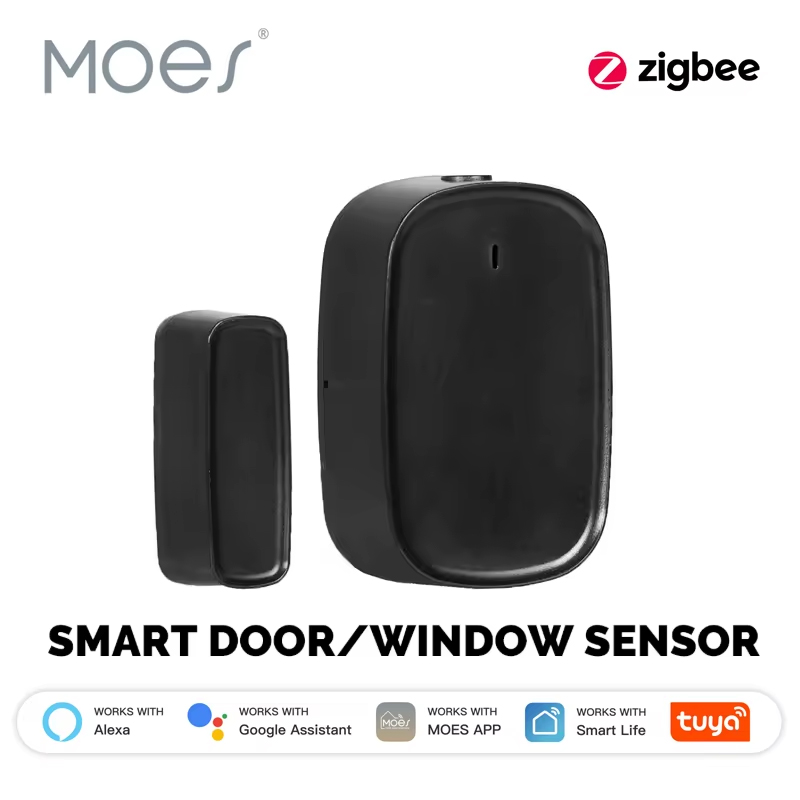 Home Security With Ai - MOES Tuya ZigBee スマートウィンドウドアゲートセンサー検出器スマートホームセキュリティ警報システムスマートライフアプリリモコン