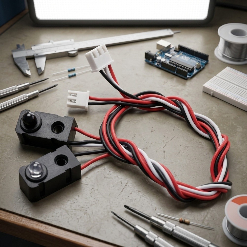 Home Security Beams - 4ペア赤外線ビームセンサーキット スルービームIRスイッチ 5V DC スマートホームオートメーションセキュリティシステムおよびDIYロボティクスプロ用
