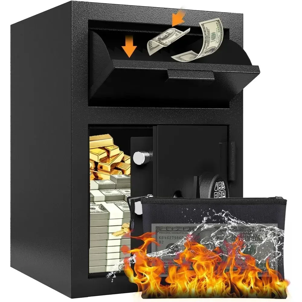 Safe Box Digital - デジタル暗証番号式金庫（投入口付き）ビジネスまたは家庭用