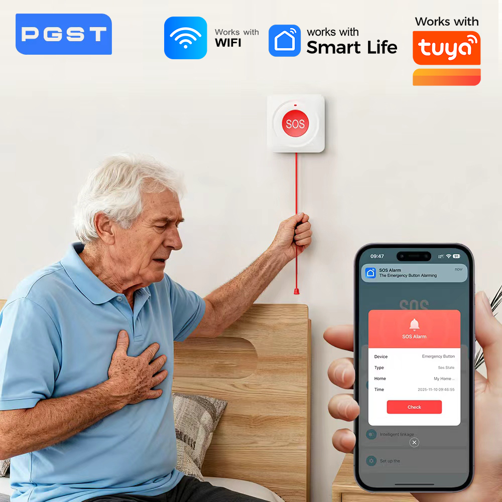 Home Security Guard - WIFI Zigbee ボタン式 SOS プッシュボタン Tuya