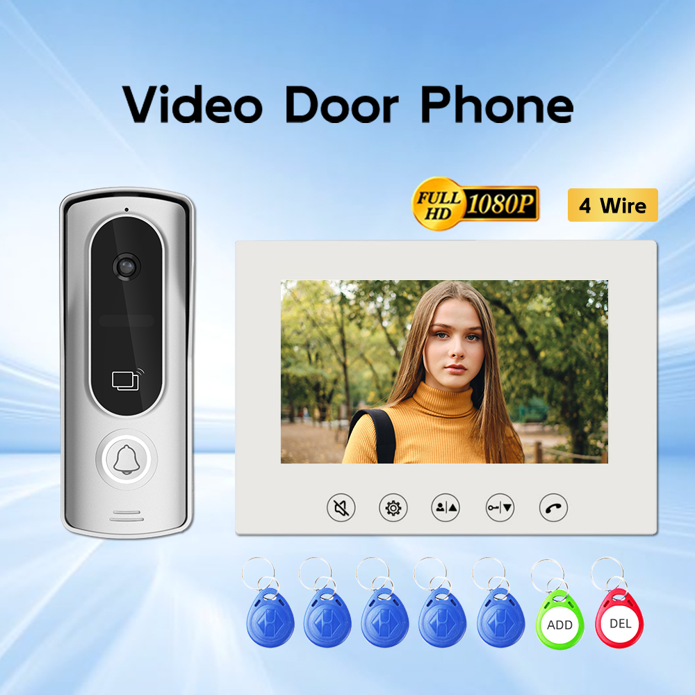 Home Security Cameras Uk - HDビデオインターホン ドアベル 防雨型ホームセキュリティシステム 監視機能付き 屋外/屋内カメラ 安心のための安心システム