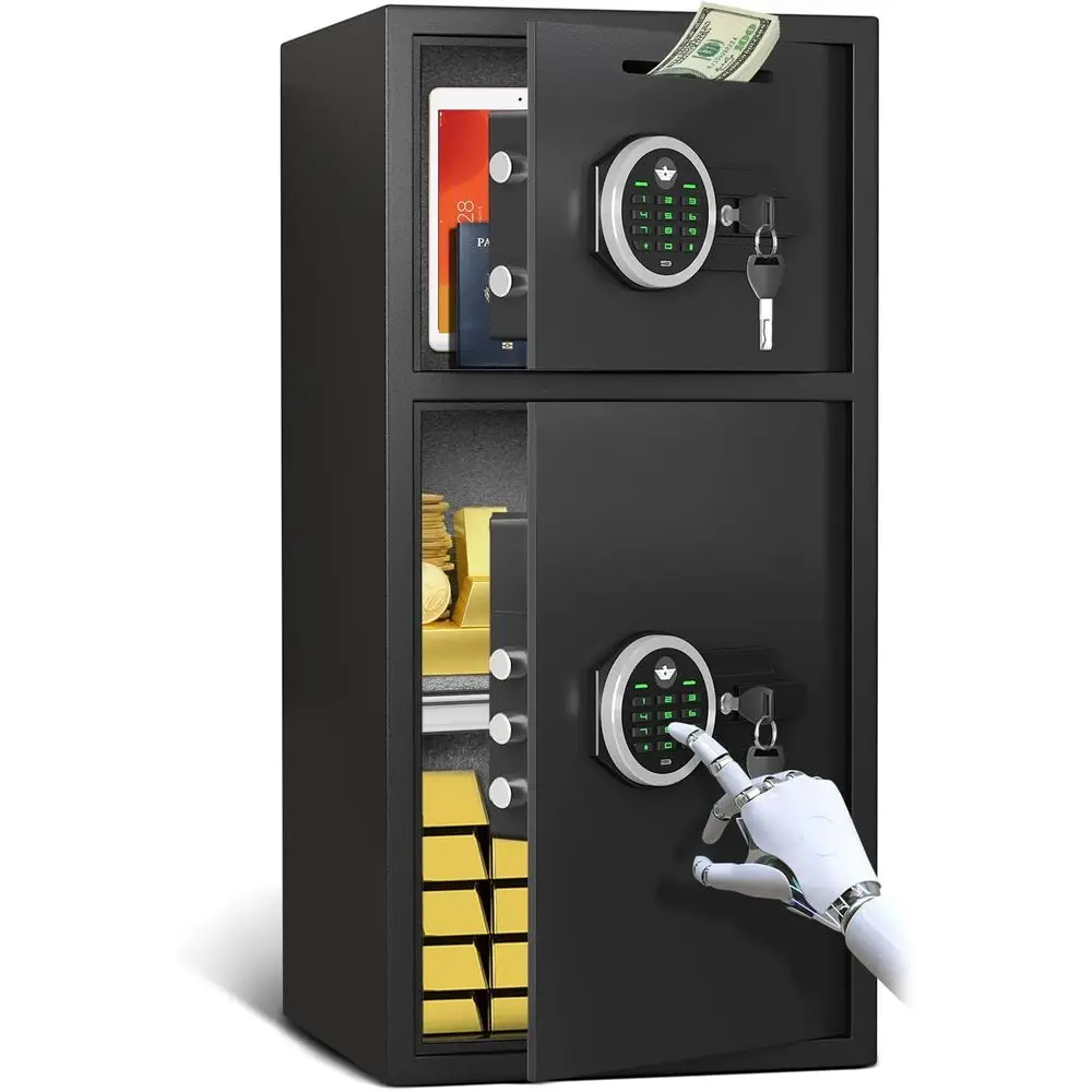 特大防水デジタルホームセキュリティ金庫、調節可能な棚と預金ス - Safe Box Digital のレビューと価格