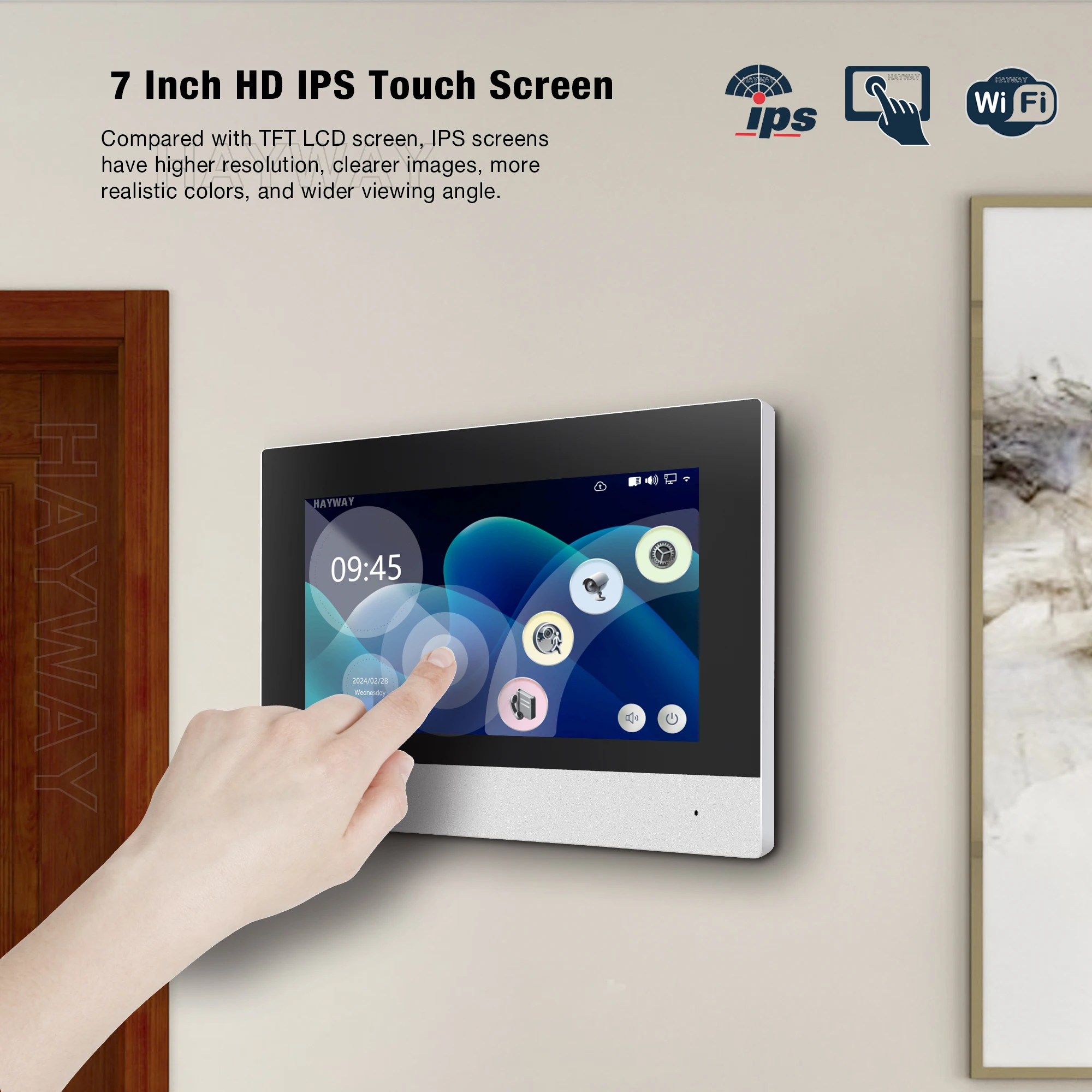 2線式スマートホームTuya Wifi 1080Pビデオイン - Home Security Cameras Uk のレビューと価格