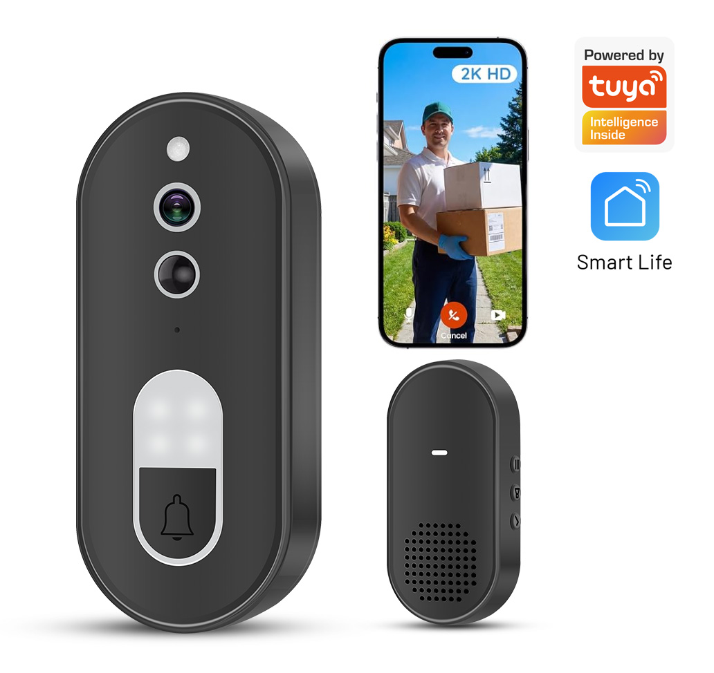 Tuya 1080P HD ワイヤレス WiFi ビデオドア - Home Security Google Camera のレビューと価格