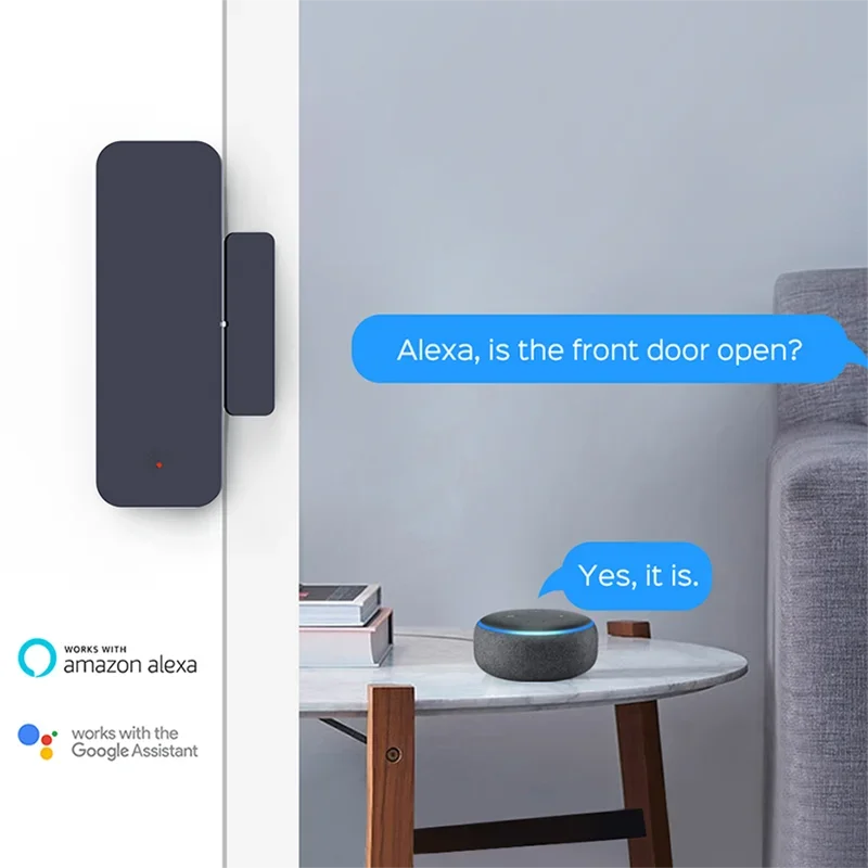 Tuya-磁気ドアセンサーZigbee,窓,エントリーセンサ - Home Security With Ai のレビューと価格