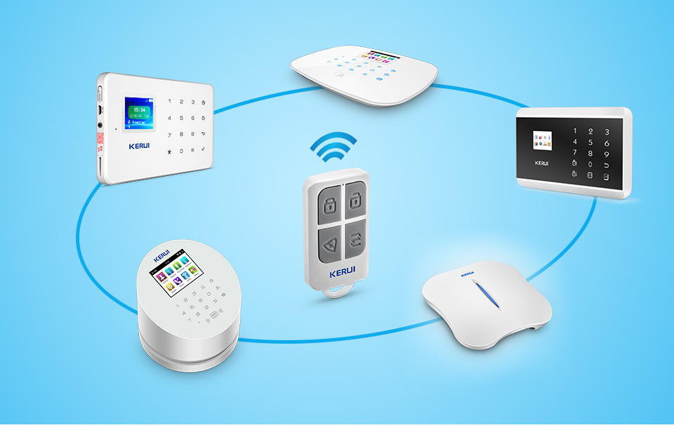 Kerui-ポータブルワイヤレスリモコン,高速,4ボタン,w - Home Security With Ai のレビューと価格