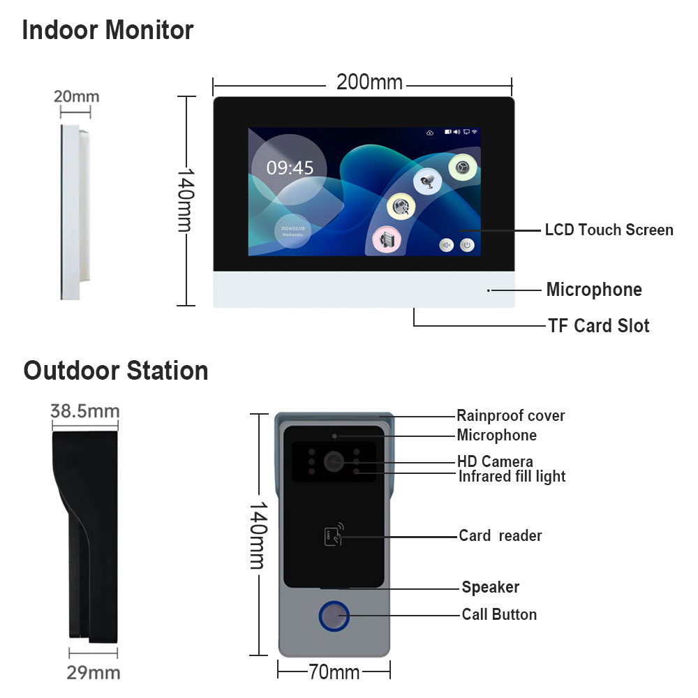 2 ワイヤースマートホーム Tuya Wifi 1080P  - Home Security Cameras Uk のレビューと価格