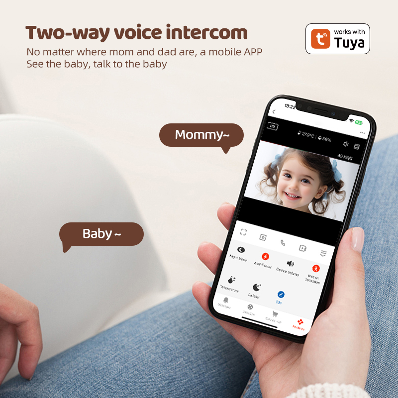 ベビーモニター落書きAPPWiFi赤外線ナイトビジョンセキュ - Home Security Cameras Uk のレビューと価格