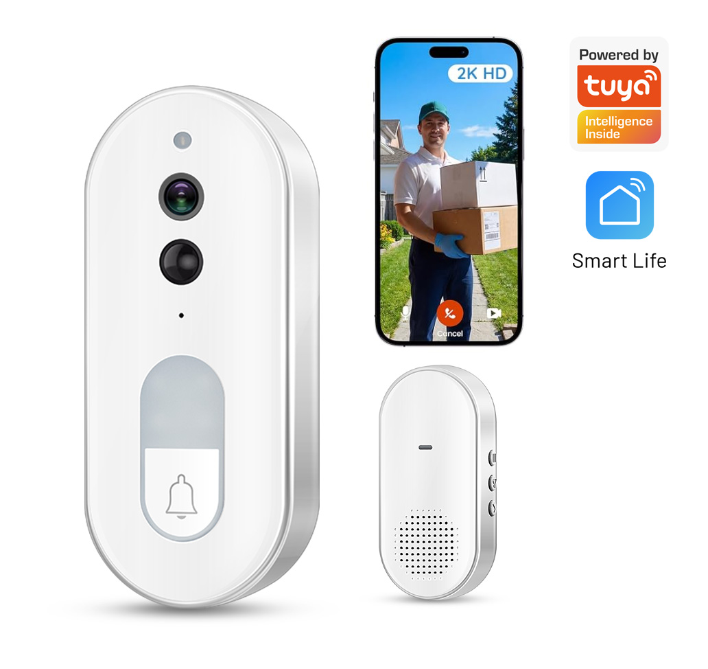 Tuya スマートビデオドアベル ワイヤレス 1080P H - Home Security Google Camera のレビューと価格