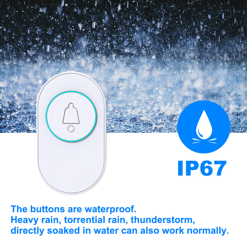 ホームドアベル,屋外ボタン,LEDフラッシュ,防水,IP67 - Home Security Beams のレビューと価格
