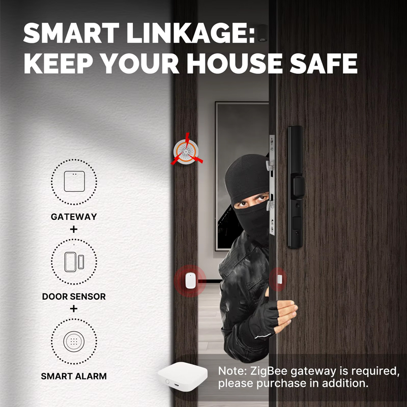MOES Tuya ZigBee スマートウィンドウドアゲー - Home Security With Ai のレビューと価格
