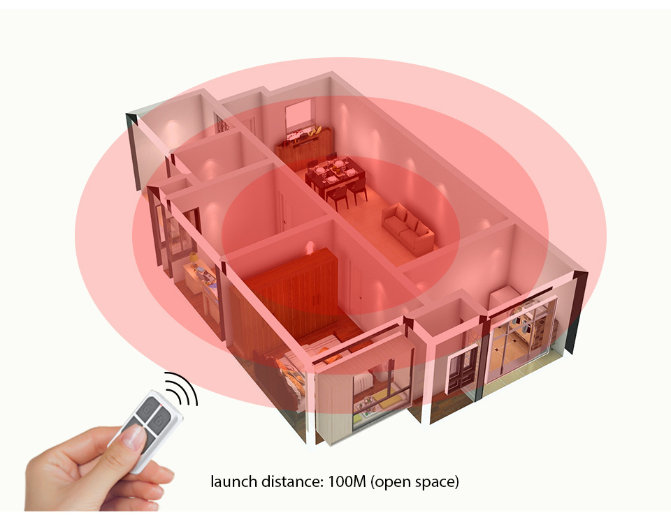 RC531 ワイヤレスポータブルリモコン 4ボタンキーチェー - Home Security With Ai のレビューと価格