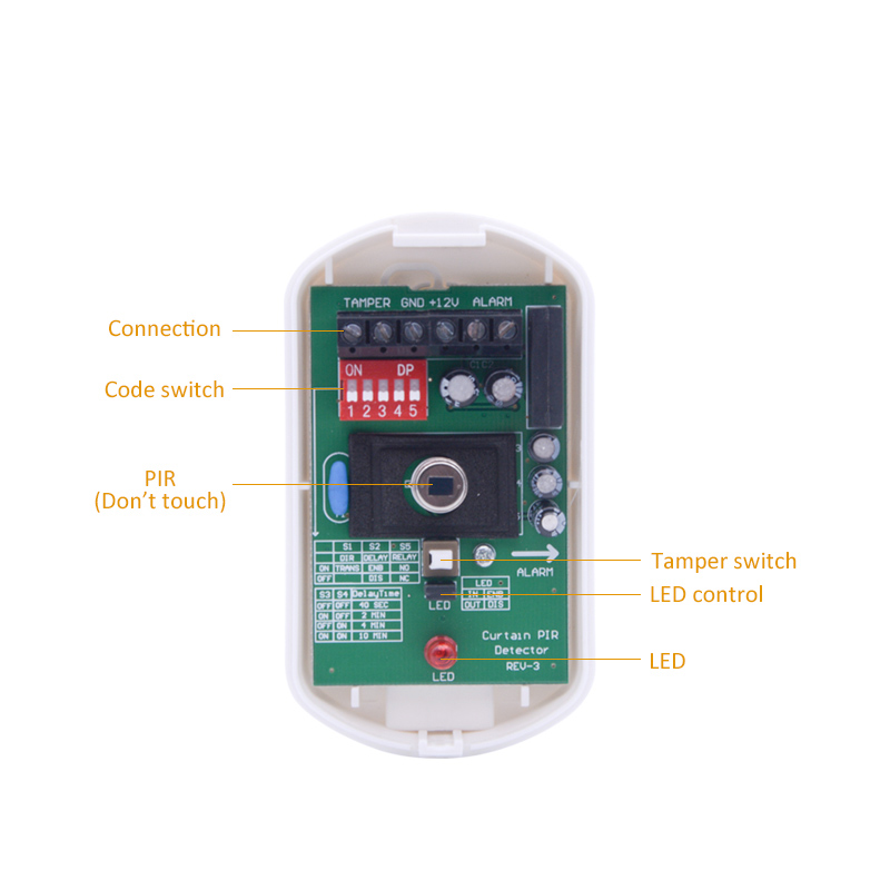 屋内用 DC12V カーテン有線モーションセンサー - ホー - Home Security Beams のレビューと価格