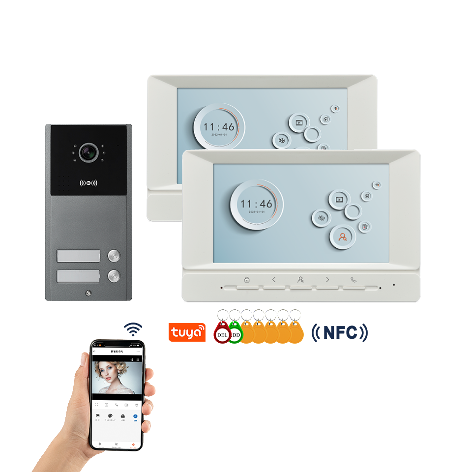 Tuya 7インチビデオスマートビデオインターホン 1080 - Home Security Cameras Uk のレビューと価格