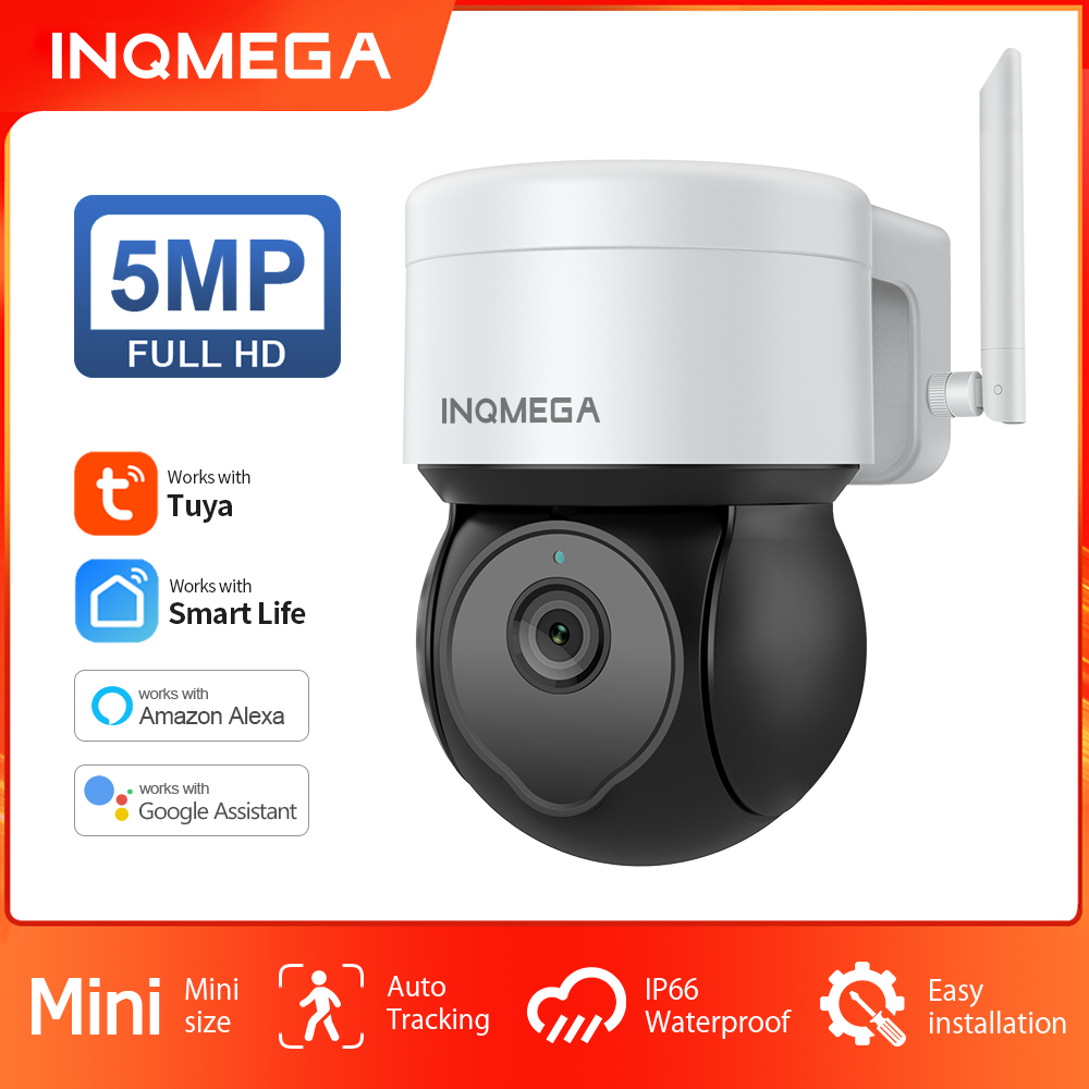INQMEGA 5MP Tuya屋外PTZカメラ AI人間検 - Home Security Google Camera のレビューと価格