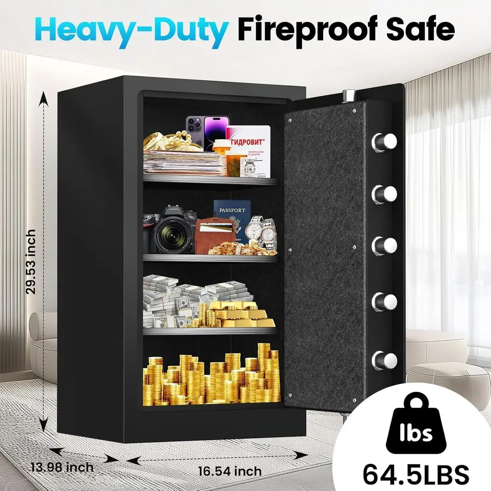 強化された35分耐火家庭用金庫、7.5防水金庫、デジタルキー - Safe Box Digital のレビューと価格