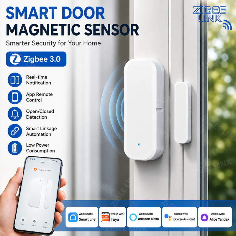 Zigbee3.0 ホームセキュリティ ドア/窓センサー 磁 - Home Security With Ai のレビューと価格