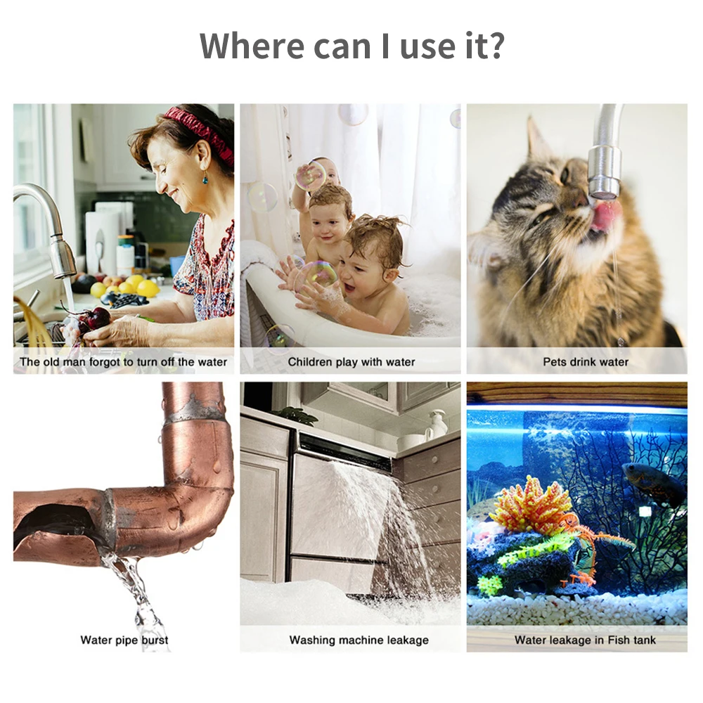 Tuya WiFi Zigbee 水センサー スマート漏水検 - Home Security Guard のレビューと価格