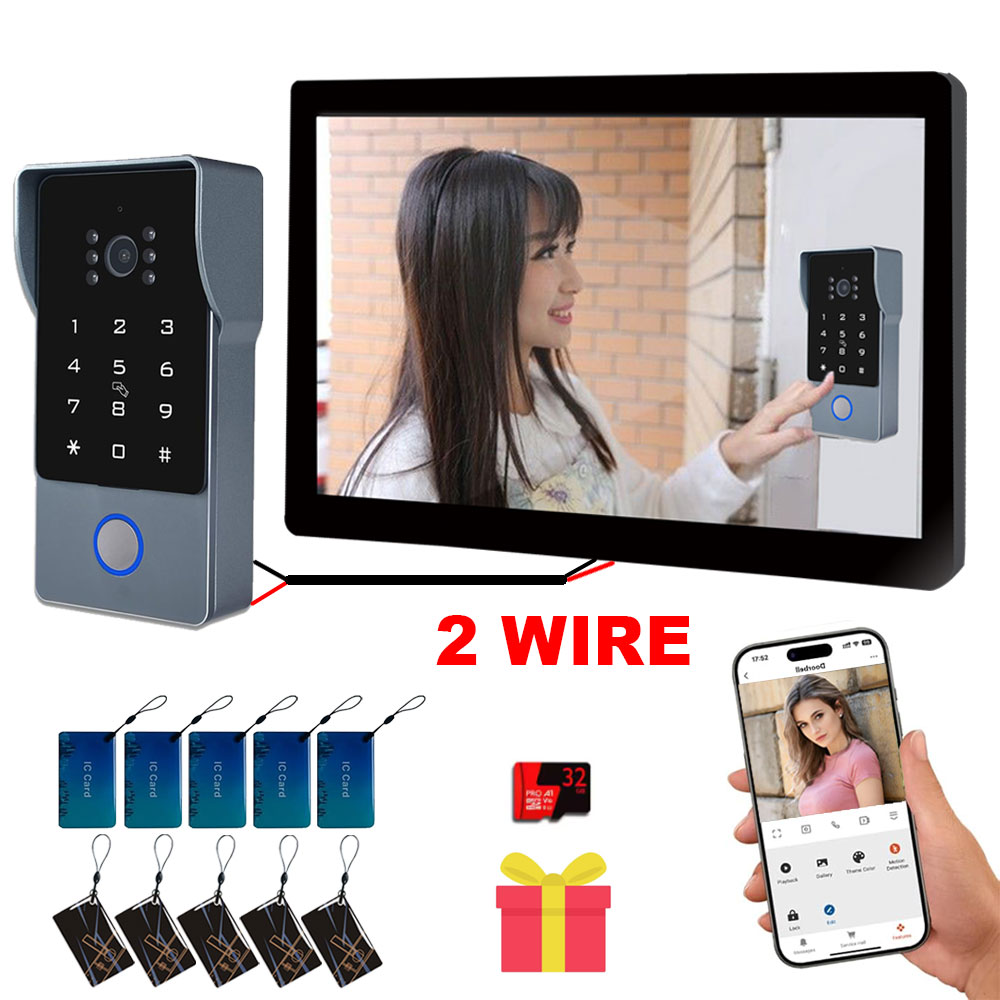 Tuya Wifi スマートホームビデオドアホンビデオインタ - Home Security Cameras Uk のレビューと価格