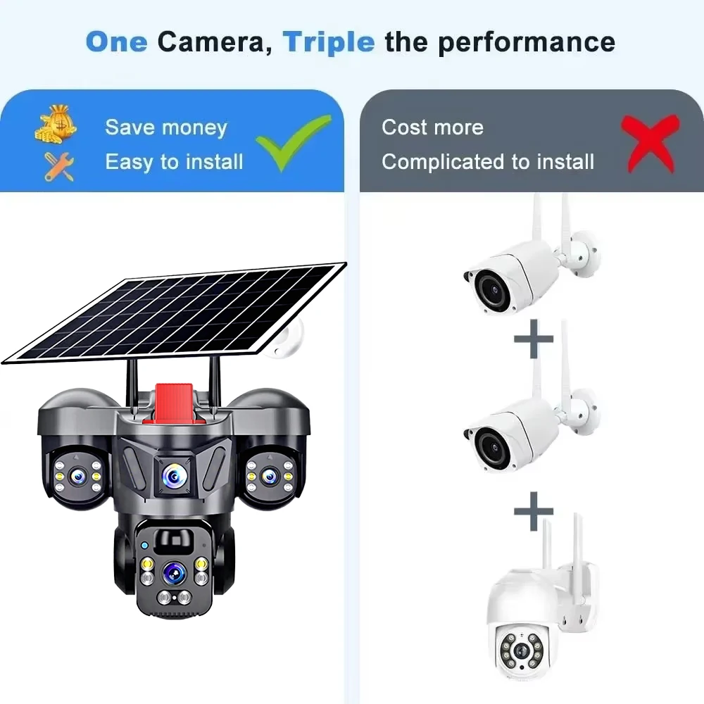 KERUI V380 Pro屋外PTZ 6MP WIFI 4 - Home Security Guard のレビューと価格