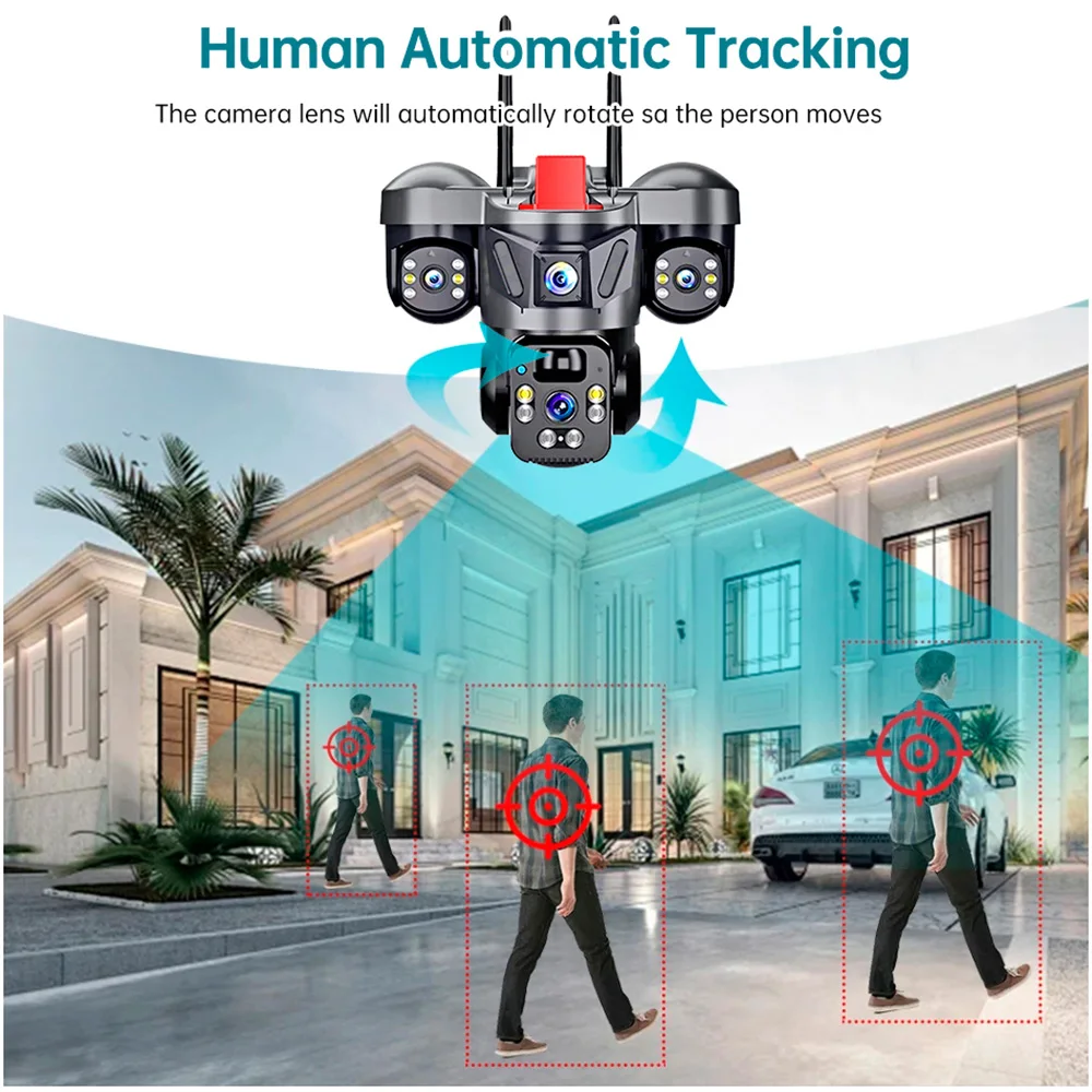 KERUI V380 Pro屋外PTZ 6MP WIFI 4 - Home Security Guard のレビューと価格