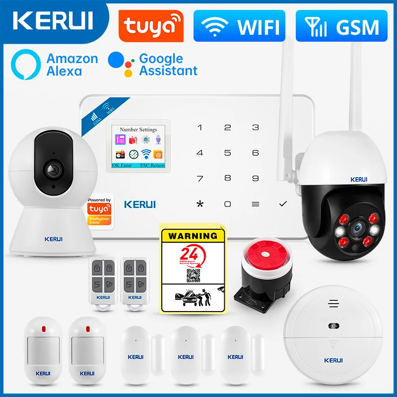 KERUI W181アラームシステムセキュリティホームWIF - Home Security Google Camera のレビューと価格