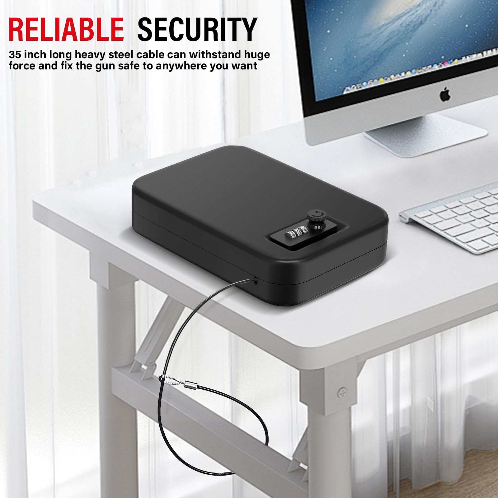 スチール製コンビネーションロック付きセキュリティ金庫,家庭用 - Safe Box Digital のレビューと価格