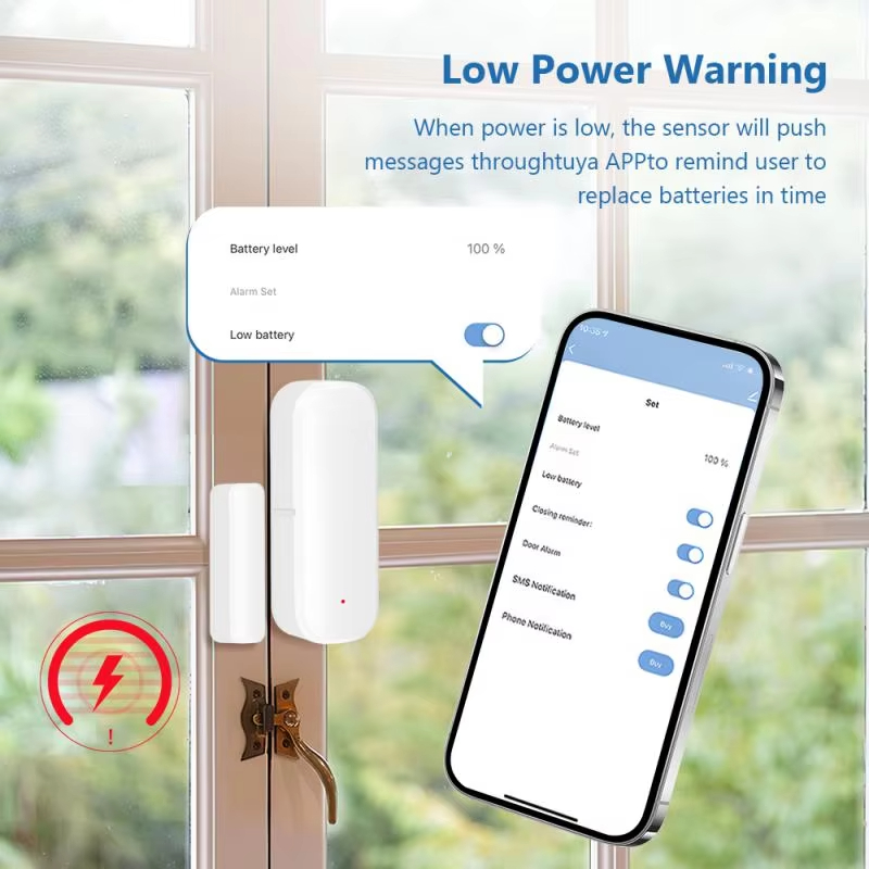 ZigBee ドアウィンドウセンサー ワイヤレス磁気警報器  - Home Security With Ai のレビューと価格